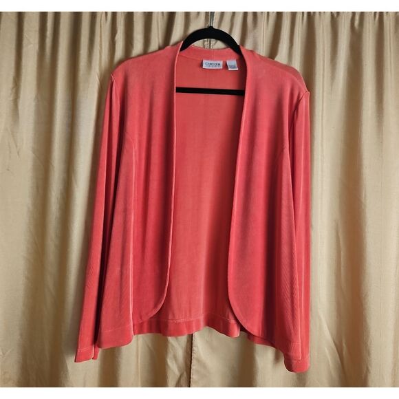 Chico's Coral Pink Cardigan Sweater - Picture 1 of 8